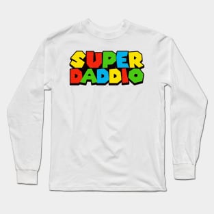 Gamer Daddio Funny Super Dad Funny Fathers Long Sleeve T-Shirt